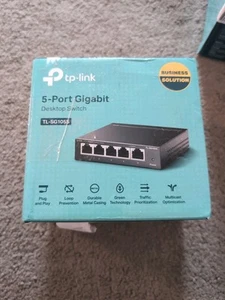 5 Port TP-LINK Gigabit Fast Ethernet Switch LAN Netzwerk Splitter Hub kabelgebunden UK - Bild 1 von 3