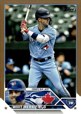 2023 Topps #381 Whit Merrifield Gold #/2023 - Image 1 of 2
