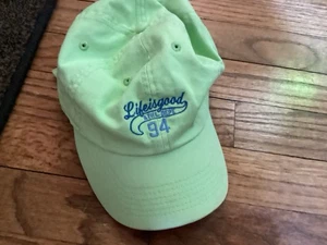 Life is Good Baseball Hat Athl Dept 94 Lime Green Adjustable Strapback Cap EUC - Picture 1 of 5