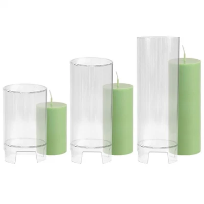 Round Pillar PC Candle Mold Diy Cylinder Seamless Candle Mould - Image 1 of 4