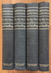 Abraham Lincoln The War Years 1939 4-Volume Book Set Carl Sandburg / Civil War - Picture 1 of 13