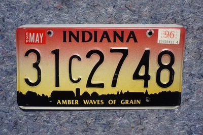 Indiana 1996 ámbar ondas de grano matrícula Foto 1 de 3