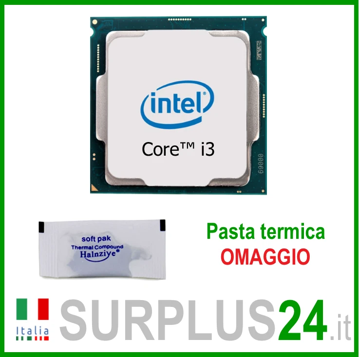 CPU INTEL Core i3-9100E SRGQY QUAD CORE 3.10 GHZ 6M Socket LGA 1151 - Immagine 1 di 1