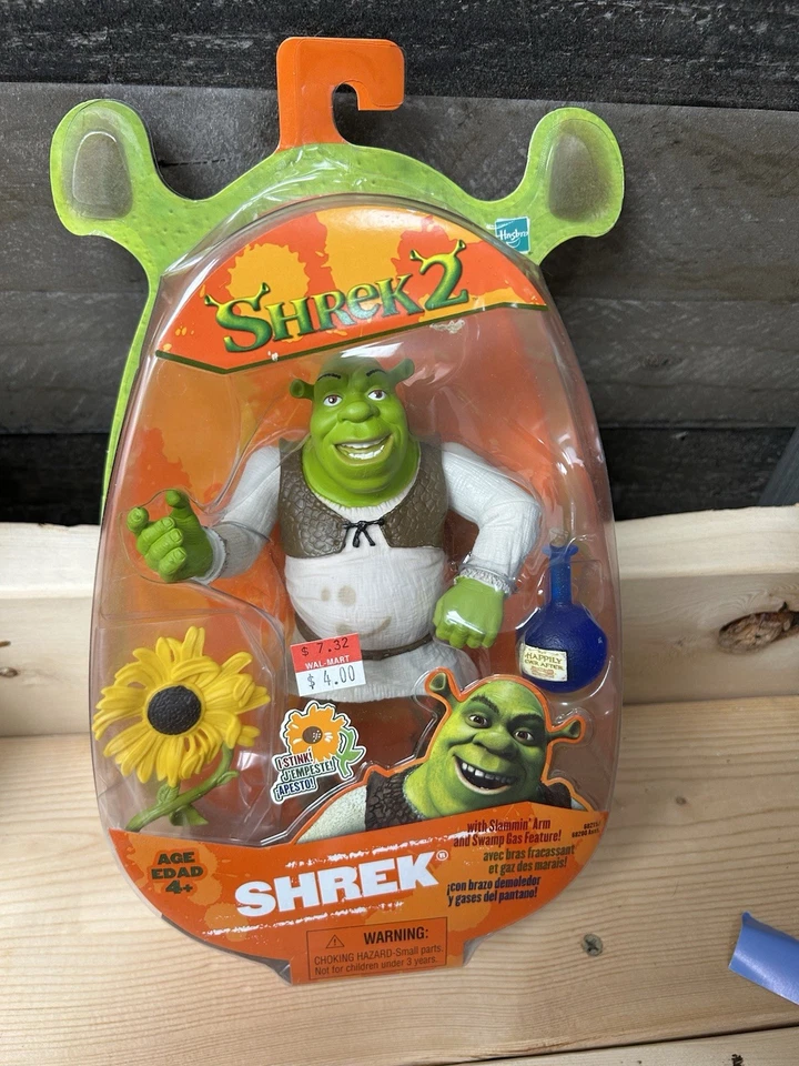 2004 Hasbro Shrek 2 Action Figure With Slammin’ Arm Swamp Gas Feature  - Image 1 of 1