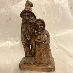 Richard Engler Hand Carved Hillbilly Couple #10035 Signed - Picture 1 of 8