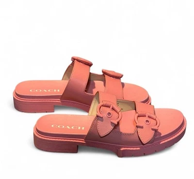 Сандалии-шлепанцы с пряжкой ТРЕНЕР розовые размер 7B - Изображение 1 из 4