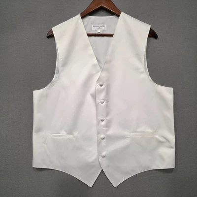 Vesuvio Napoli in Italy Men's White Tuxedo Vest Size Large - Image 1 of 4