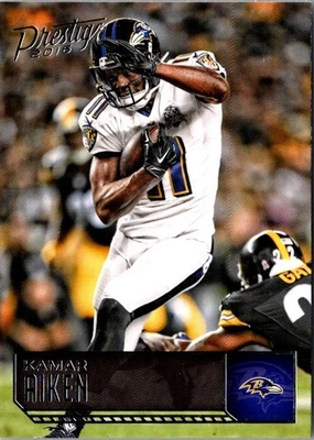 2016 Panini Prestige Kamar Aiken #16 Baltimore Ravens Football Card - Image 1 of 2