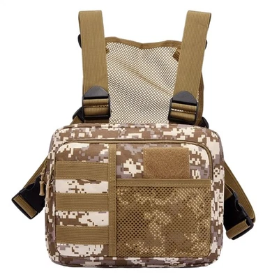 Bolsa peitoral para homens mulheres colete de corrida peito suporte para telefone bolsa de babá - Imagem 1 de 4