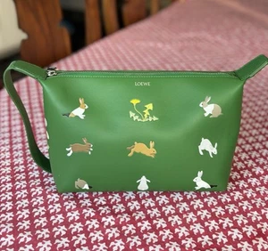 LOEWE x Suna Fujita Leather Bunny Wash/toiletry Bag In ‘AS NEW’ CONDITION. - Picture 1 of 11