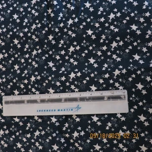 Random Stars on Blue Cotton Patriotic Novelty 4th of July 44" wide BTY - Picture 1 of 10