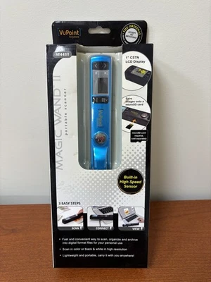 VuPoint Solutions ST441T Handheld Magic Wand Portable Scanner Blue NEW - Image 1 of 4