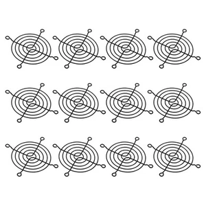 12pcs 80mm Fan Finger Grill Metal Grill Protector Guard Fan Protective Cover - Afbeelding 1 van 6