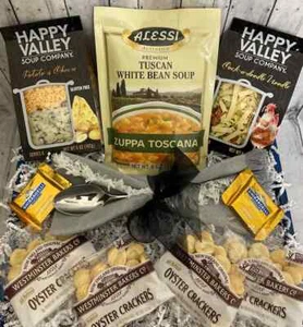 SOUP CARE PACKAGE, SOUP GIFT BOX, GET WELL GIFT, THINKING OF YOU, SYMPATHY GIFT - Picture 1 of 5