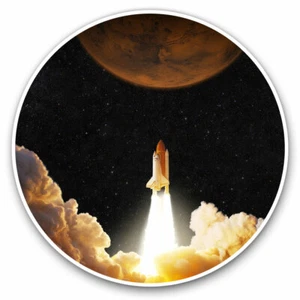 2 x Vinyl Stickers 20cm - Space Rocket Mars Mission  Cool Gift #13245 - Afbeelding 1 van 9