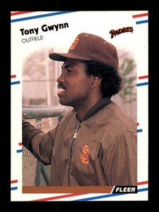 1988 Fleer  #585 Tony Gwynn San Diego Padres