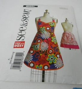 Sew & Sew Yes it's Easy B5551 S-M-L Uncut Apron Pattern - Picture 1 of 2