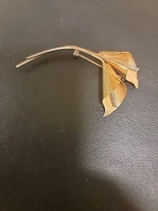 Vintage goldfarbene Giovanni Tulpe signiert - Bild 1 von 6