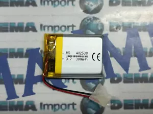 Batterie a polimeri di litio 3.7 v 300mAh codice 402530 basso drenaggio device - Foto 1 di 5