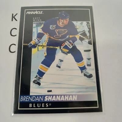 1992-93 Pinnacle Hockey Card Brendan Shanahan St. Louis Blues #114 - Image 1 of 2