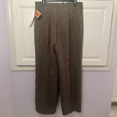 Pantalones de vestir Studio 1 marrón para mujer talla 14 clásicos ropa de oficina de carrera Foto 1 de 4