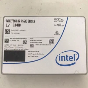 Intel SSD P5510 Series 3.84TB NVME U.2 2.5" SSDPF2KX038TZ Solid State Drive - Afbeelding 1 van 2