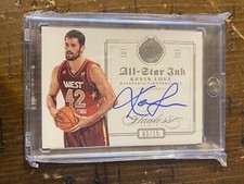2012-13 Panini Flawless Kevin Love All Star Ink Auto #/15