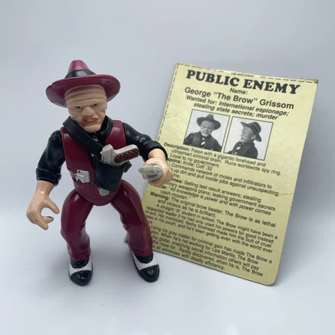 George THE BROW Grissom Playmates Vintage Action Figure DICK TRACY COMPLETE Cover