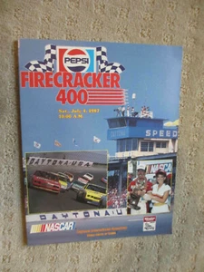 1987 Pepsi Firecracker 400 Nascar Program * - Picture 1 of 2