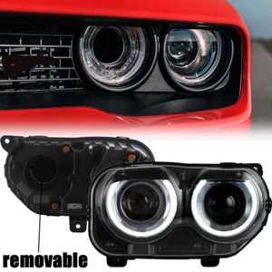 Se adapta a 15-22 Dodge Challenger faros LED DRL con entrada de aire proyector luces delanteras - Imagen 1 de 15