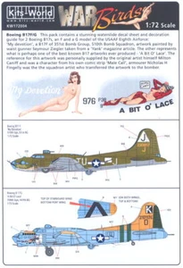 Kits Calcomanías Mundiales 1/72 BOEING B-17 FORTALEZA VOLADORA Mi Devoción y Un Poco de Encaje - Imagen 1 de 3