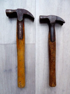 2 x Vintage Strapped Claw Hammers - Picture 1 of 2