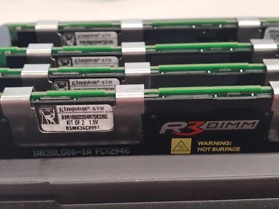 Kingston R3 DIMM - KVR1066d3d4r7SK2/8b. 4 Sticks 16GB total. - Image 1 of 3