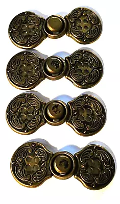 Set Of 4 DYNO Button Clasp JACKET Blazer CUFF Vest 896 .5” X 2.5” VTG - Image 1 of 4