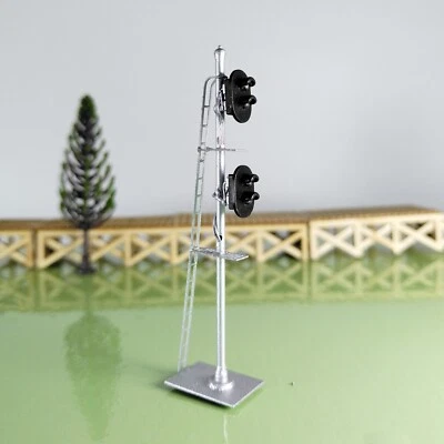 1 x HO scale model railroad 2 heads 2 aspects block signal LED made #K22Sr - Image 1 of 4