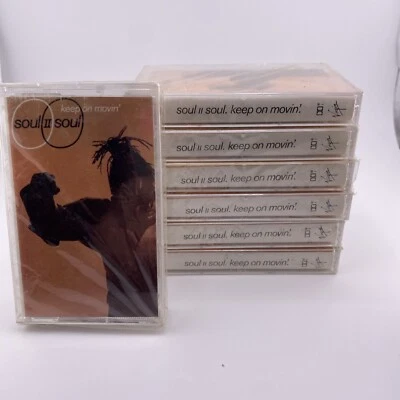 Soul II Soul Keep On Movin’ Cassette Tape 1989 Electronic Funk Soul Hip Hop Seal - Image 1 of 4