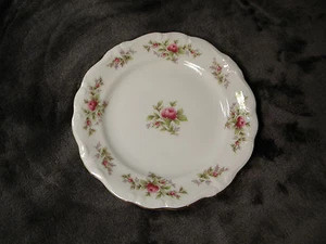 Vtg Johann Haviland Moss Rose 6 " Desert Plate Pink Roses Bavaria Germany - Picture 1 of 3