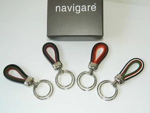PORTACHIAVI NAVIGARE IN METALLO E SIMILPELLE COLORATA G127 - Picture 1 of 5