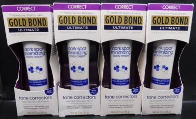 Lot Of 4 Gold Bond Ultimate Dark Spot Minimizing Body Cream 2oz Ea New & Unused - Image 1 of 4