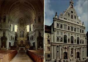 Kirchen Bauwerk: MÜNCHEN Munich Michaelskirche Kirche Church Eglise color ~1980 - Picture 1 of 2