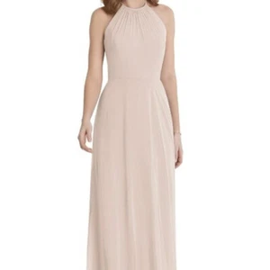 After Six 1515....Special occasion, Halter, Chiffon Dress...Blush...Size 6..NWT - Picture 1 of 6