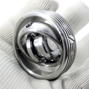 EDC Gear Gyroscope Toy Stainless Steel Hand Fidget Stress Relief Focus Toy Gyro - Picture 1 of 7