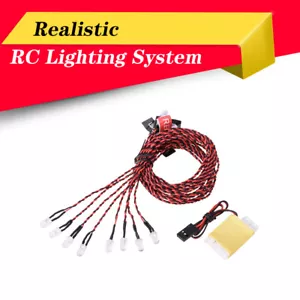 8 LED Flash RC LED Light Kit for RC Helicopter Airplane Aircraft Plane Lighting - Picture 1 of 12