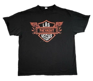 Las Vegas Nevada Flames T-Shirt Mens Size XL Black Distressed - Picture 1 of 7