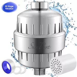 20Stage Showerhead Filter Water Filter Remove ChlorineFluoride Cartridge Include - Picture 1 of 14