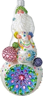 NWT SPLENDIDE GALAXY RAINBOW SANTA PATRICIA BREEN ORNAMENT - Image 1 of 3