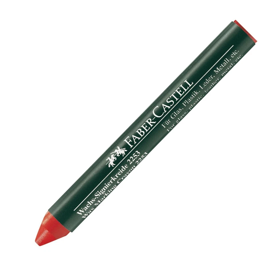Faber-Castell Wachs Kennzeichnung Wachsmalstift - Rot - Einzel - 122202 - Bild 1 von 1