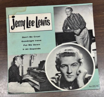 JERRY LEE LEWIS ORIGINAL SUN RECORDS EP 110 BLUE COVER *PICTURE SLEEVE ONLY* - Image 1 of 2