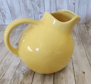 Cute little sunny yellow Stoneware pitcher - Picture 1 of 7