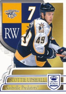 2003-04 Crown Royale BLUE #57 SCOTTIE UPSHALL - x/850 - Nashville Predators